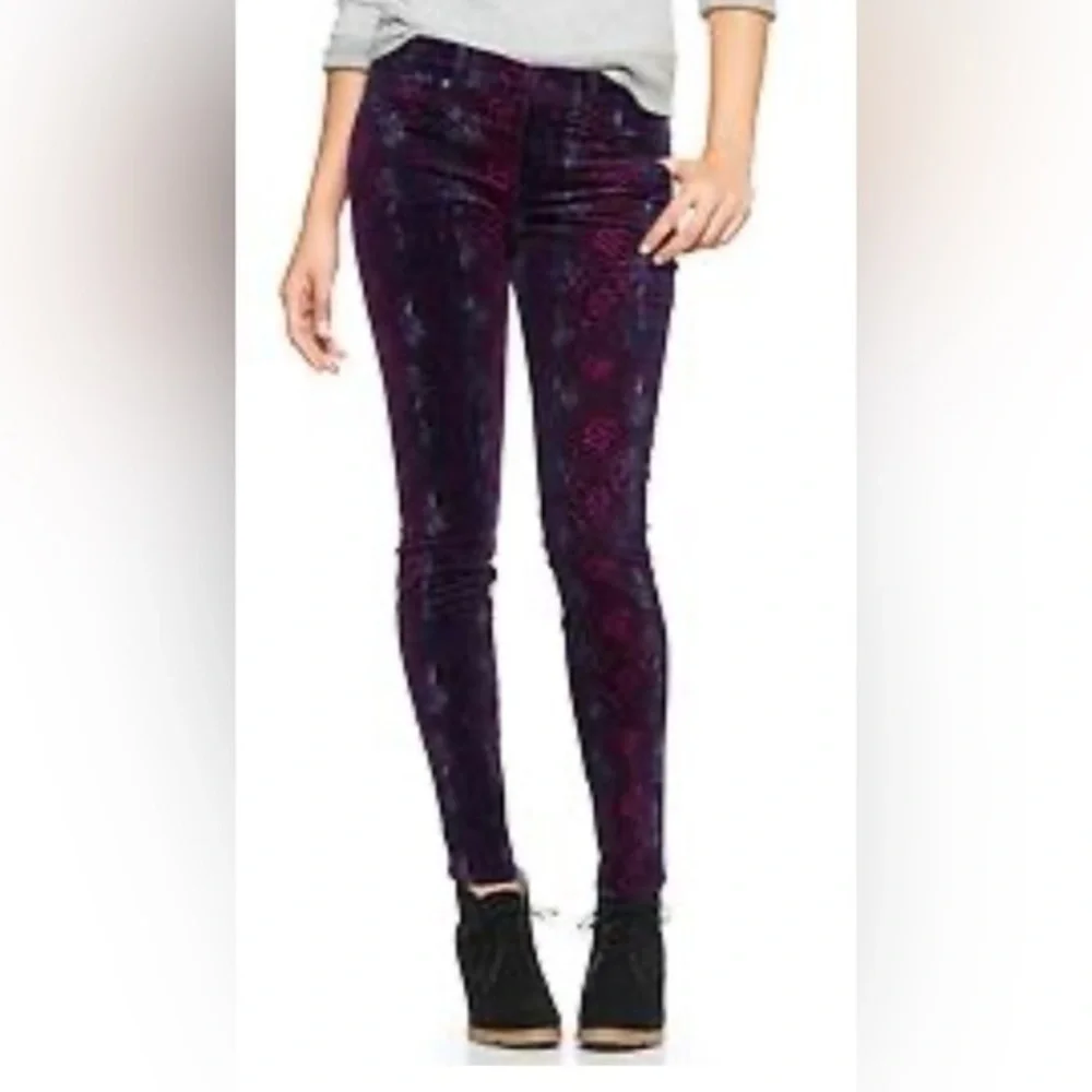 Gap 1969 Snake Print Leggings Jeans Cords Size 28 Regular - Picture 1 of 16